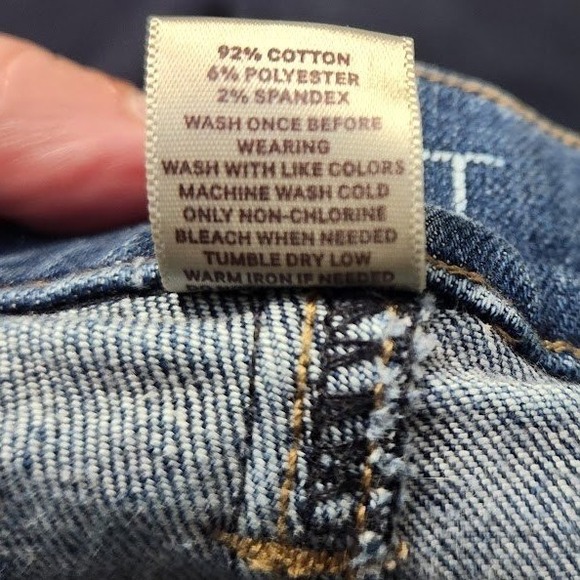 Ann Taylor LOFT Modern Crop Jeans Womens Size 2 Medium Wash Blue Denim Pants G22 - Picture 7 of 7